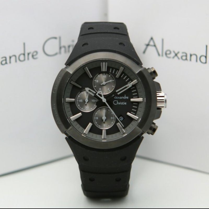 Jam Tangan Alexander Christie Full Black ac6566