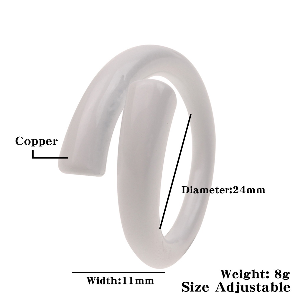 Eropa dan Amerika geometris ing gaya perhiasan tangan cincin sederhana kepribadian all-match anting-