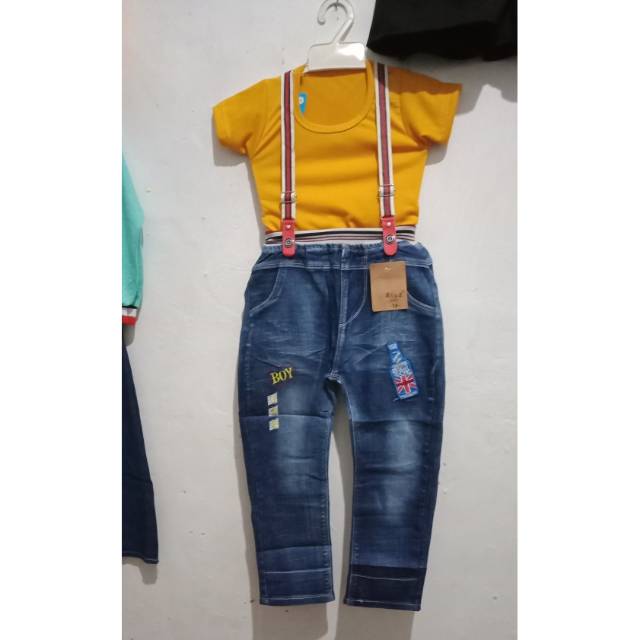 overall import anak /celana jeans / celana suspender / overall jeans