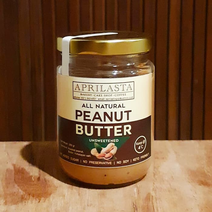 

Aprilasta peanut butter ketofied/selai kacang keto pot 200 gr - Unsweetened