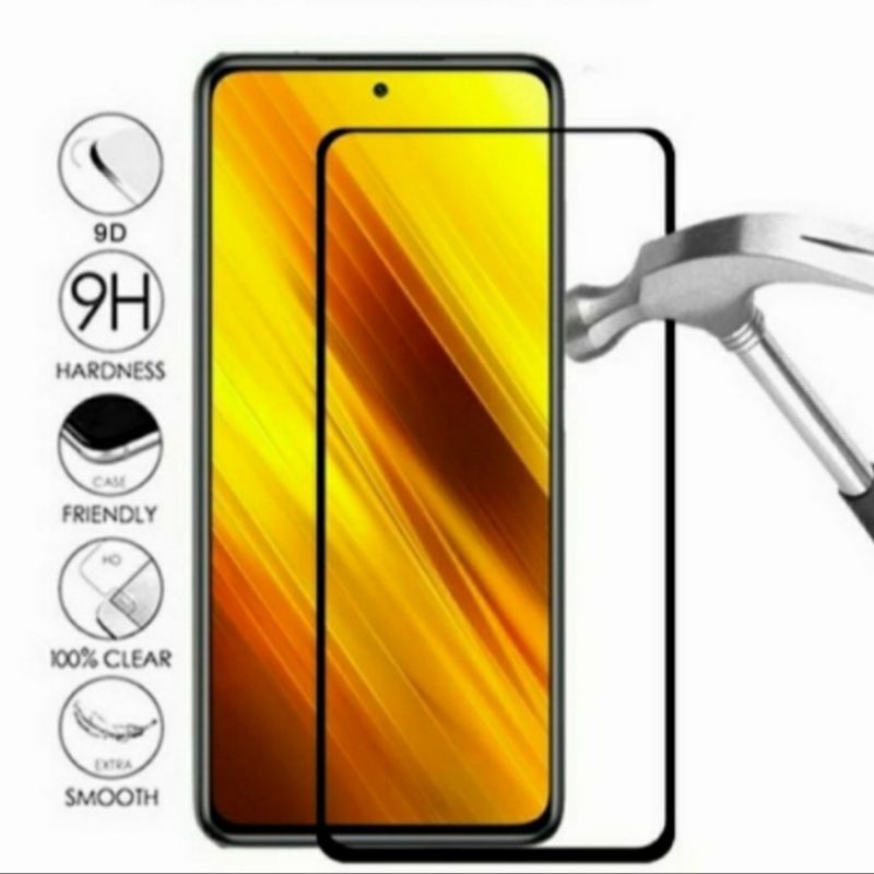 Xiaomi Poco X3 NFC X3 PRO tempered glass anti gores kaca full lcd