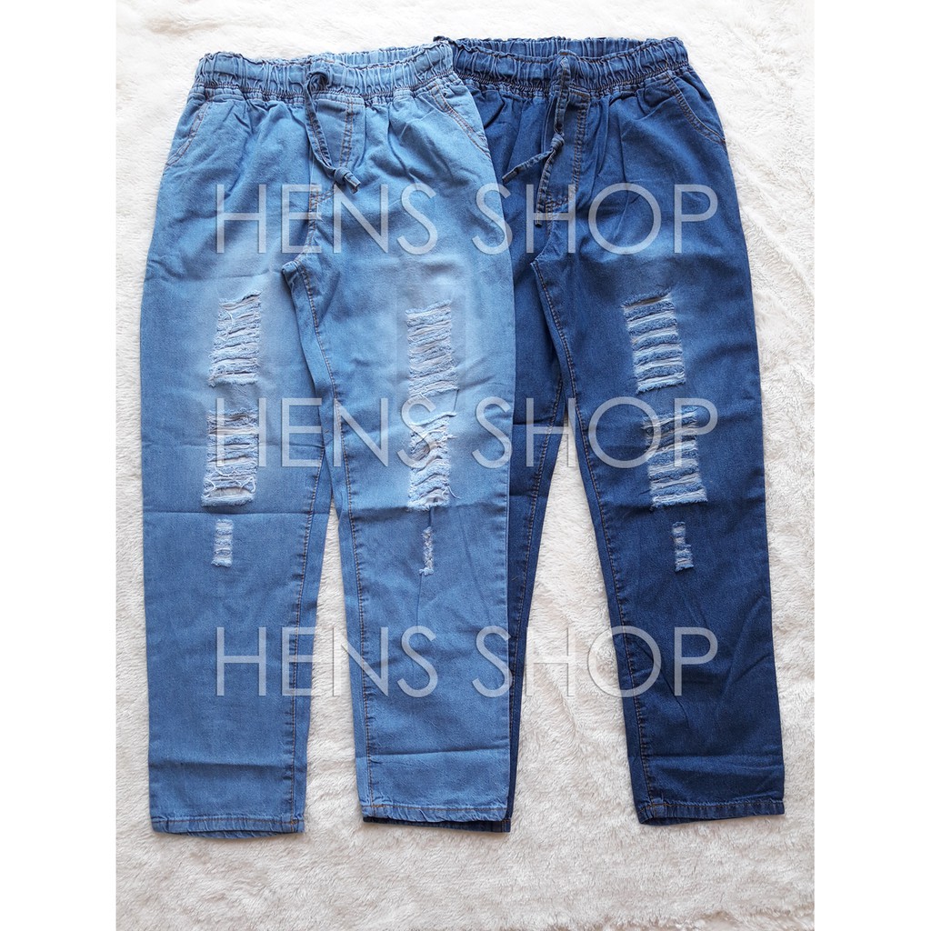 Sevia  BAGGY WONDER RIPPED  / CELANA JEANS SOBEK XL &amp; JUMBO XXL