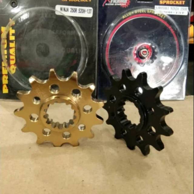 Gear gir depan ninja 250  klx 250 xtream 520 13t 15t