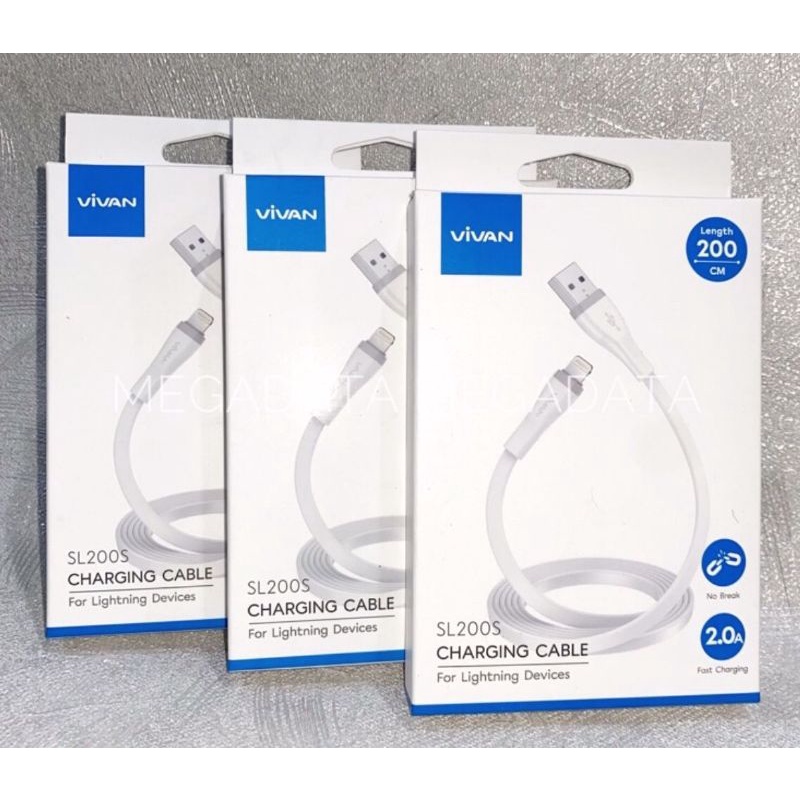 KABEL DATA LIGHTNING VIVAN SL200S