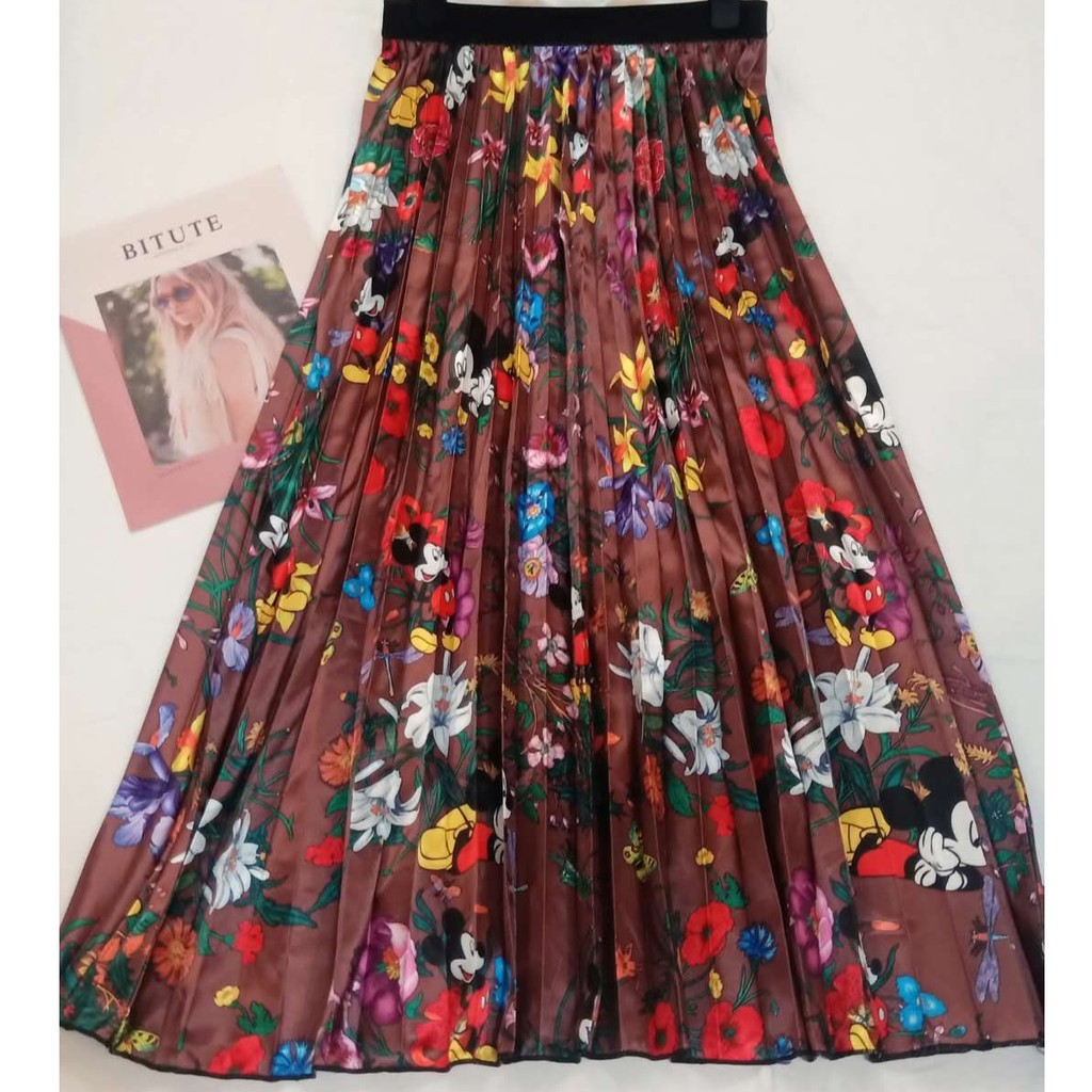 Rok Bawahan Plisket / Pleated Skirt Satin-Rok-10