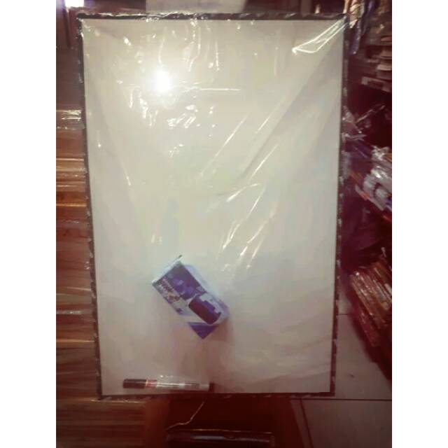 

Papan White Board 40 × 60 Cm Plus Penghapus Dan Spidol