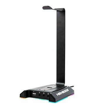 NYK Nemesis T10 LUMINATE T-10 Headset Stand RGB with Soundcard