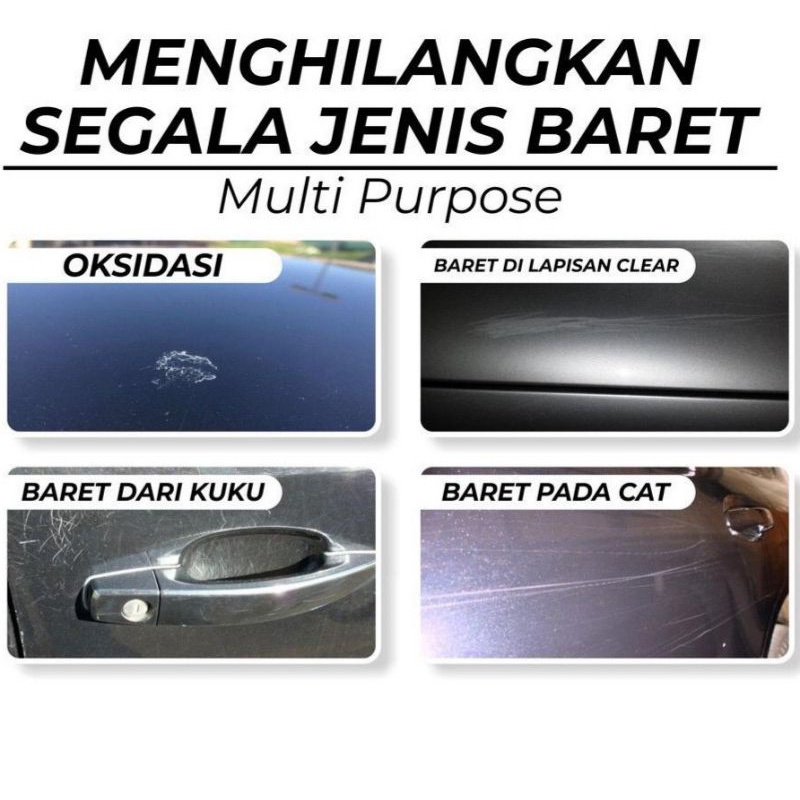 RUBBING COMPOUND / Insta Sparkling / Plastrim Restored / Penghilang Baret mobil, motor dan Helm