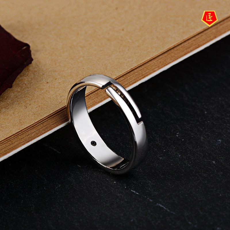 [Ready Stock]S925 Silver Creative Simple Opening Ring