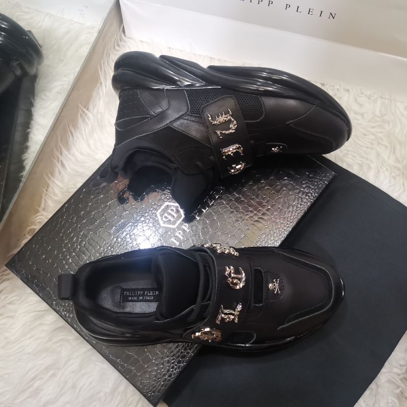 sepatu cowok sneaker pria philipp plein men shoes run away top pp branded mirror vip P1SHOES 2022