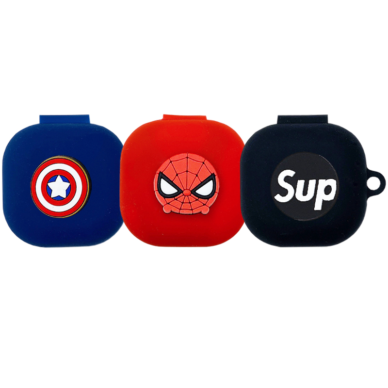 Casing Silikon Motif Kartun Marvel Untuk Samsung Galaxy buds Live / buds 2 / buds 2 pro