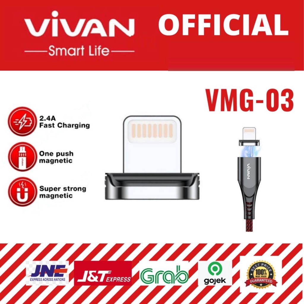 Vivan VMG-03 2.4A Lightning Magnetic Head