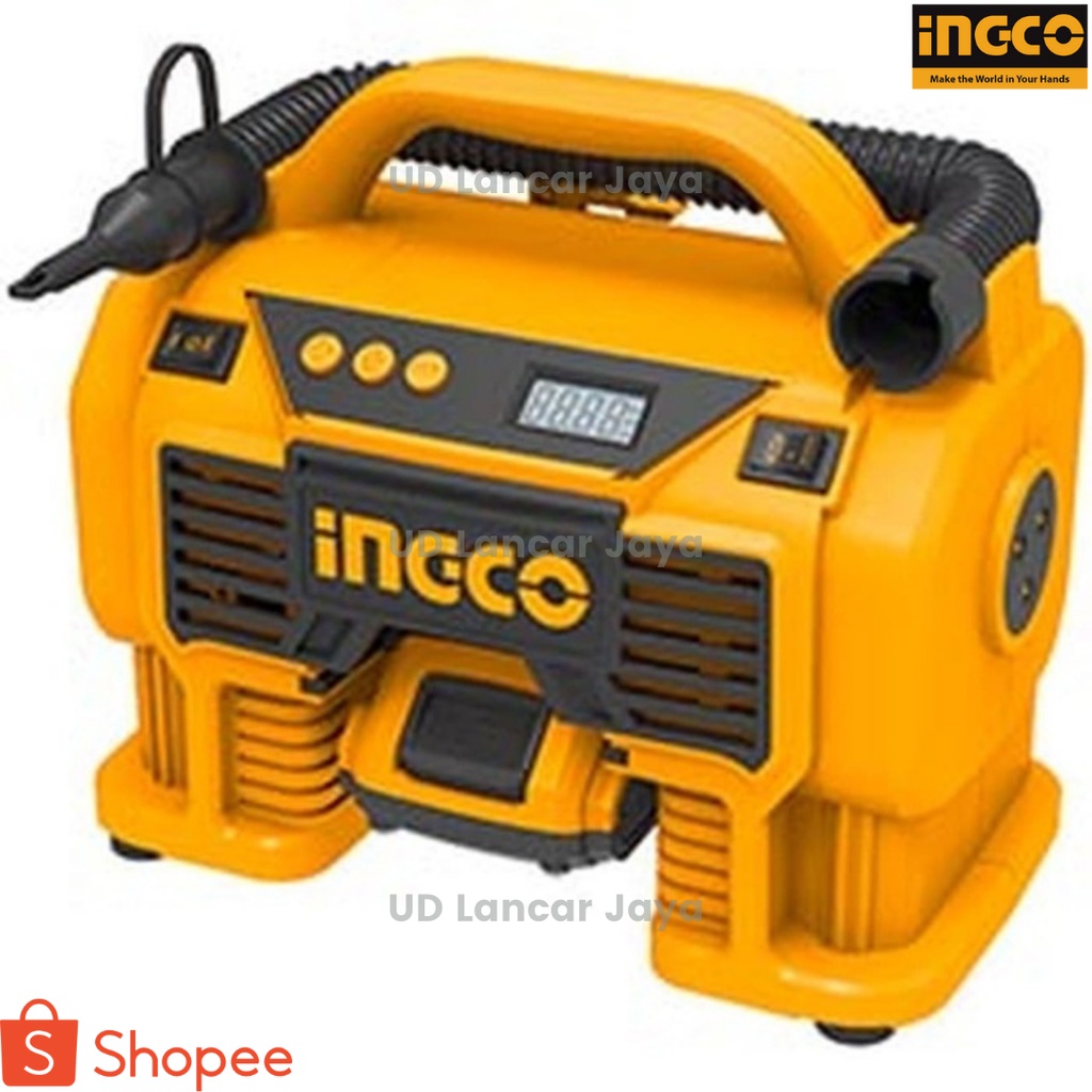 Ingco Mini Kompresor Cordless CACLI2002 Compressor Angin Baterai Pompa