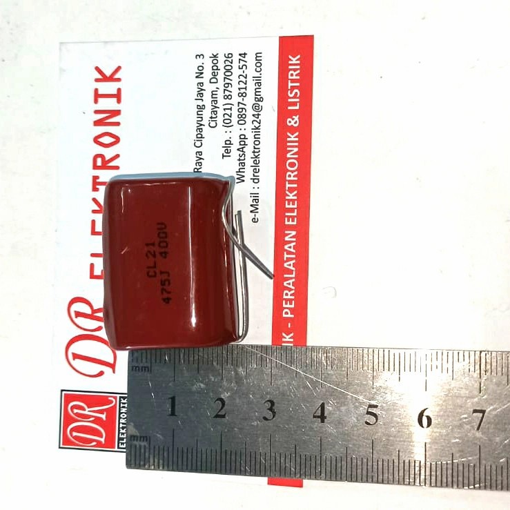 MILAR Bagus Las Berat 475K 475 4,7uf 400v 400 Kapasitor Capasitor Asli