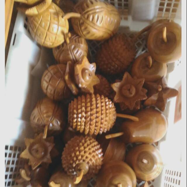 Buah buahan kayu jati