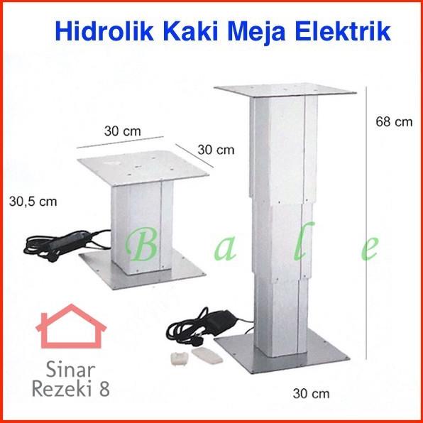Hidrolik Kaki Meja Electric Elektrik / Adjustable Lift Desk Table
