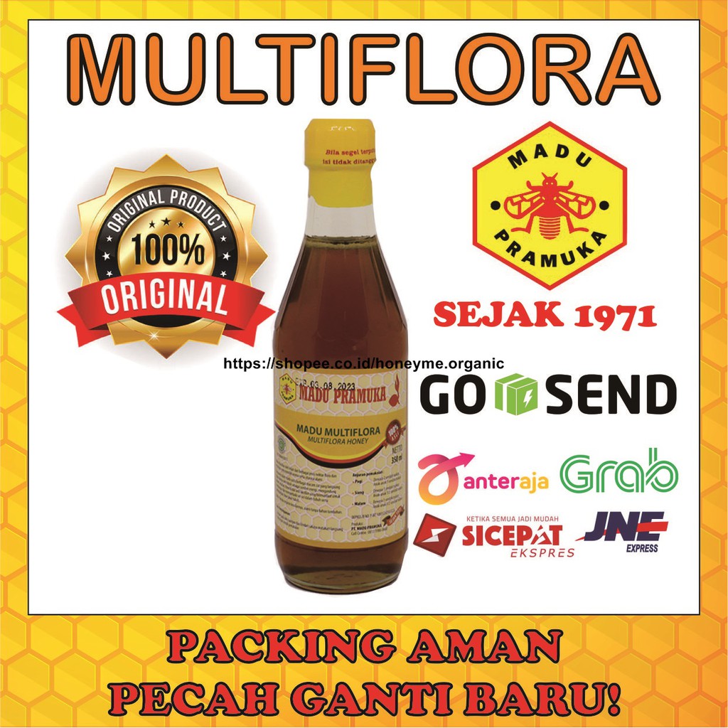 

Madu Multiflora Murni Madu Pramuka 350ml