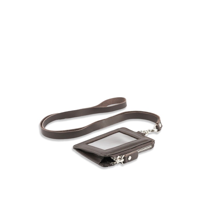 

NAME TAG KULIT ID CARD KULIT LEATHER LANYARD HUSTLE HOG II BROWN