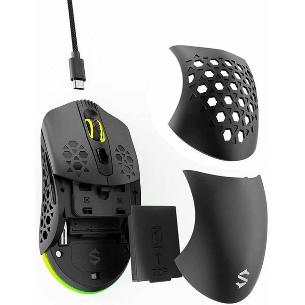 Mouse Gaming Wireless Black shark Mako M1 Dual Mode