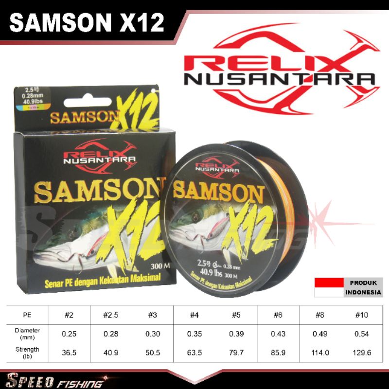 PE Relix Nusantara Samson x12 600 meter