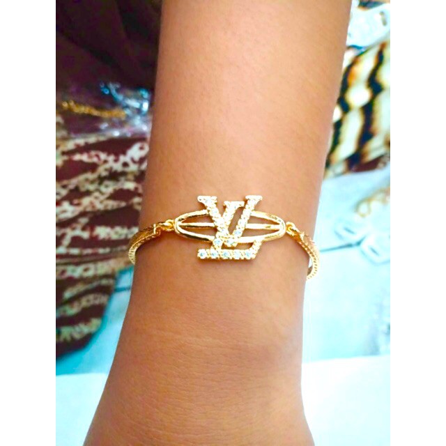 Gelang tangan wanita / gelang lapis emas yaxiya xuping