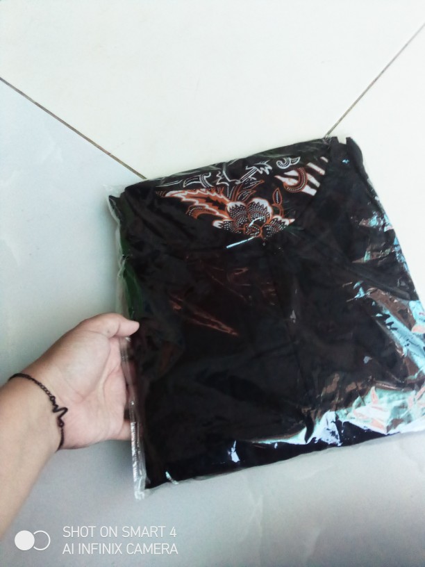 Sriwedari Gamis Batik Modern Standar_jumbo Busui Friendly Resleting Depan