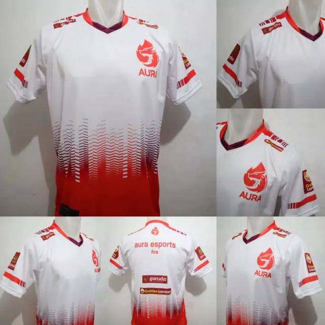 BAJU KAOS JERSEY GAMING  E_SPORT AURA BEBAS CUSTOM DISAIN GAME FF