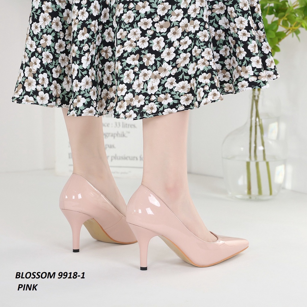 SEPATU BLOSSOM HIGH HEELS STILETTO SHOES 9918-1