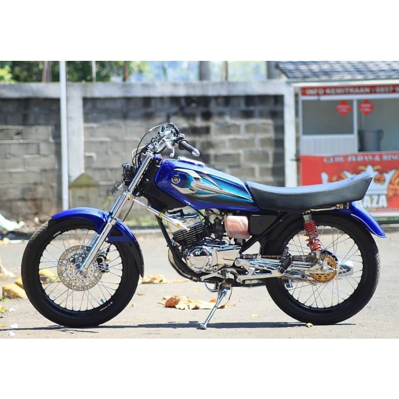 COVER TANGKI MOTOR YAMAHA RXKING RX KING KING 135 BIRU 2007