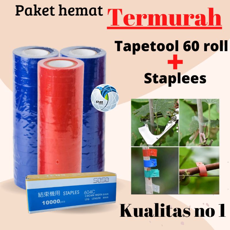 Pita Tapetool 60 Roll + 1pack Staples Tapetool Refil