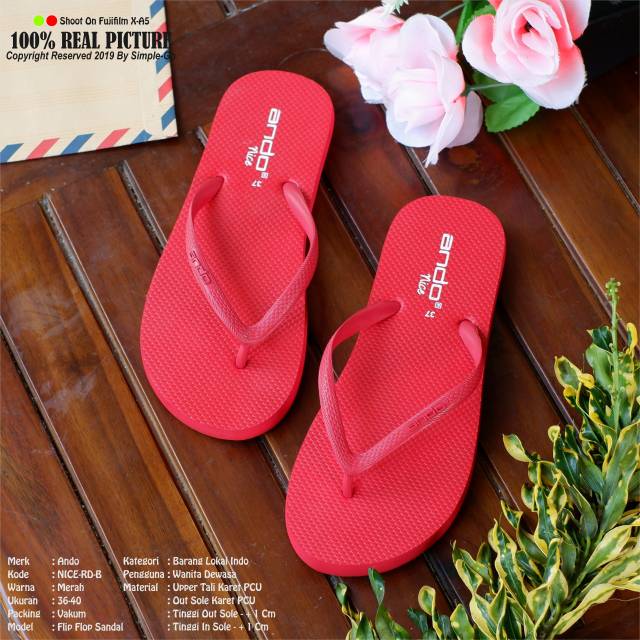 Sandal ando nice - sandal jepit ando cewek