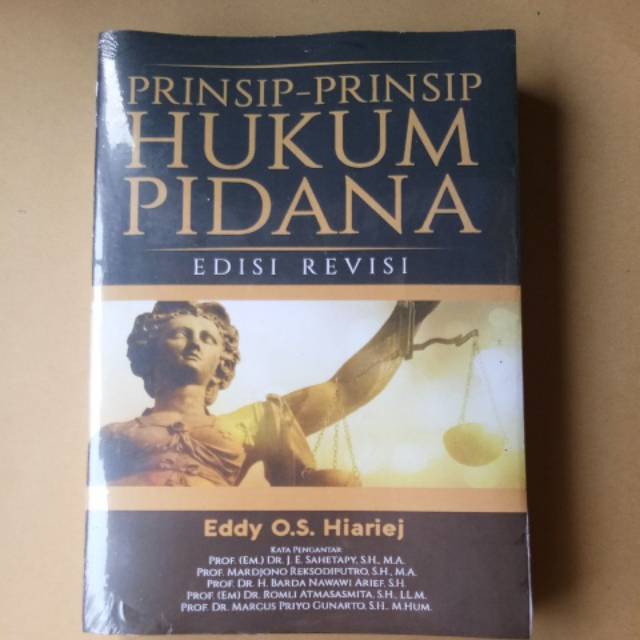 Prinsip-Prinsip Hukum Pidana : Eddy o.s.Hiariej