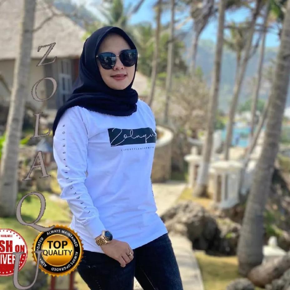 Baru VWC99 ZOLAQU Kaos Paling Laris 2020 / Kaos wanita Zolaqu Tangan Panjang / Kaos Zolaqu Ori 2020