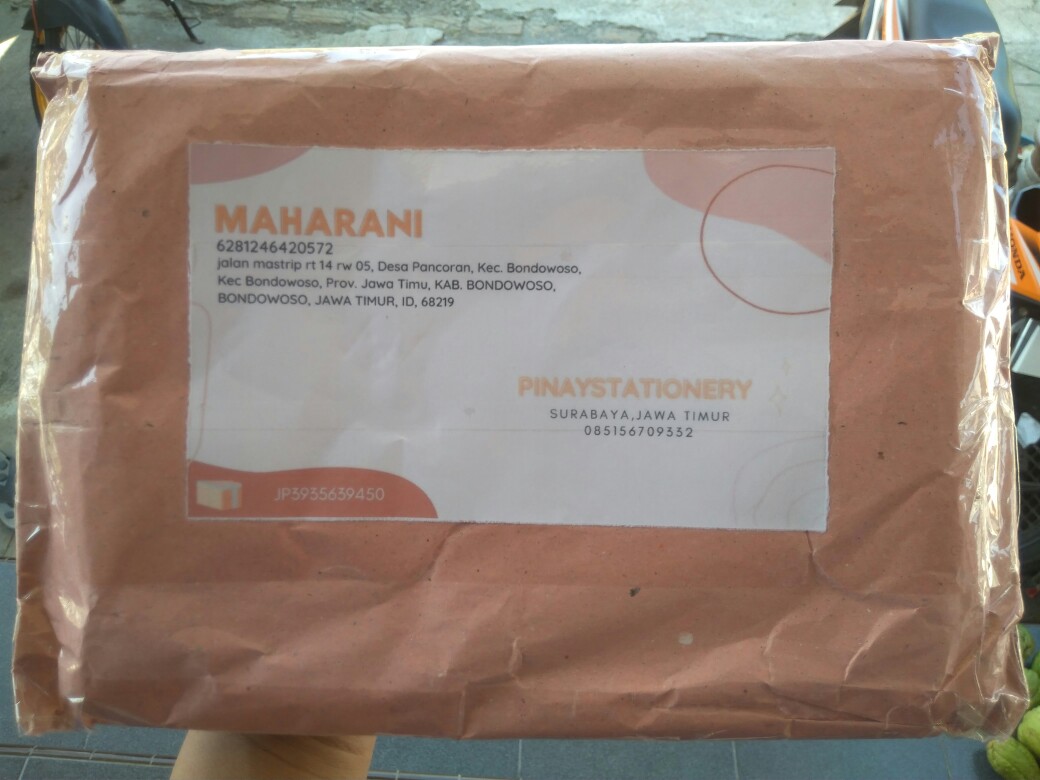 Binder A5 Math Series Brown Blue Aesthetic MUJI STYLE 