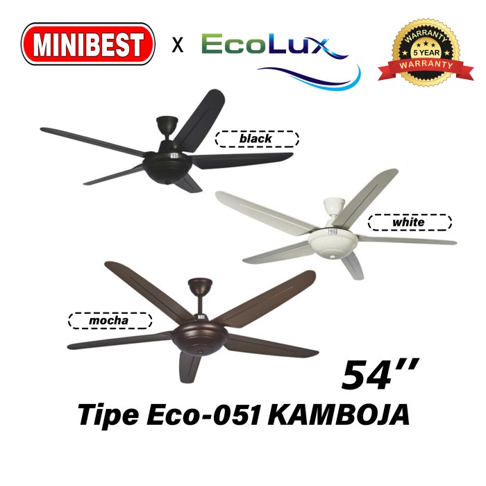 MB Kipas Angin Gantung / kipas angin Ecolux tipe Eco-051 KAMBOJA