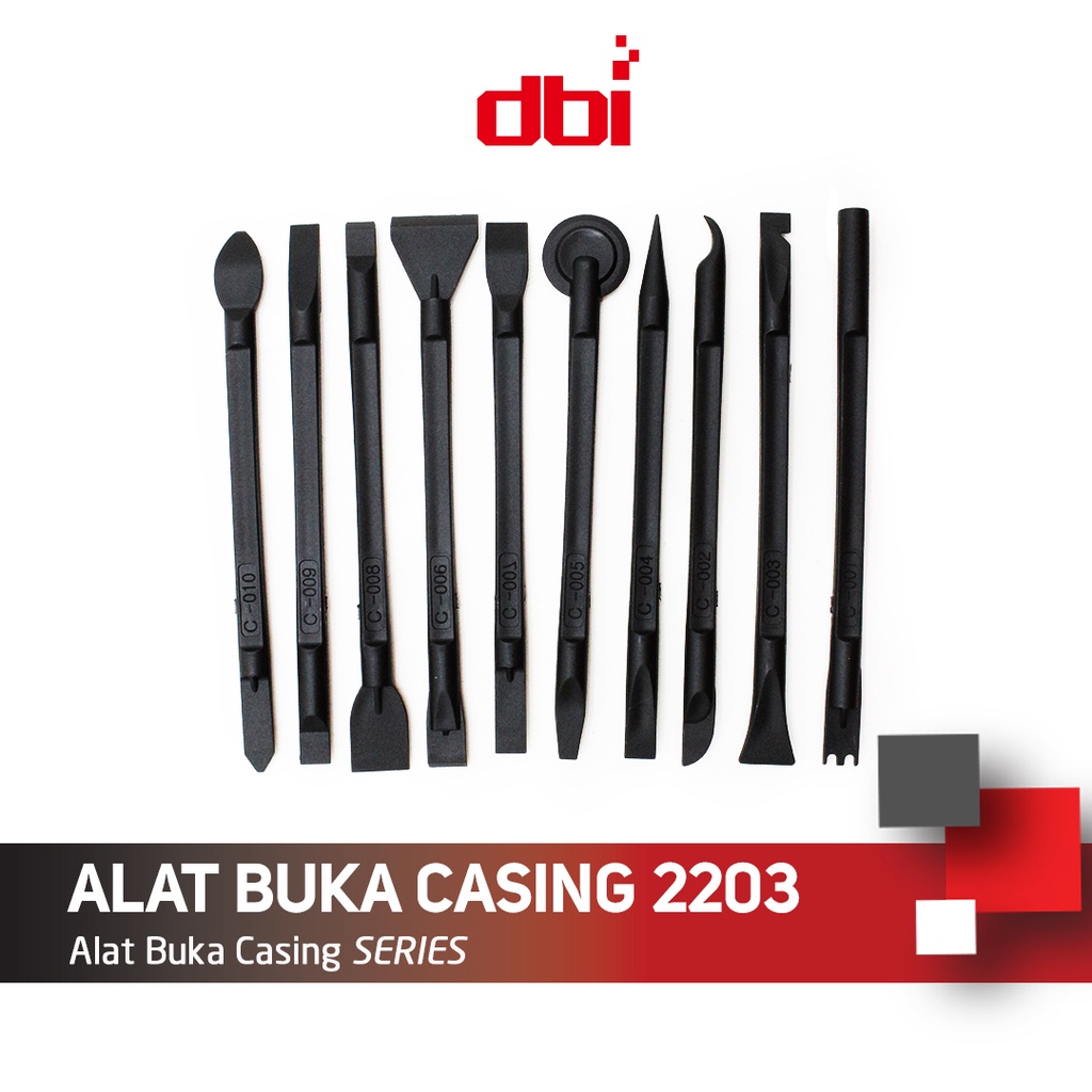 Alat Pembuka Casing Plastik 10 in 1 (20 Mata) / Pembuka Casing Handphone 2203