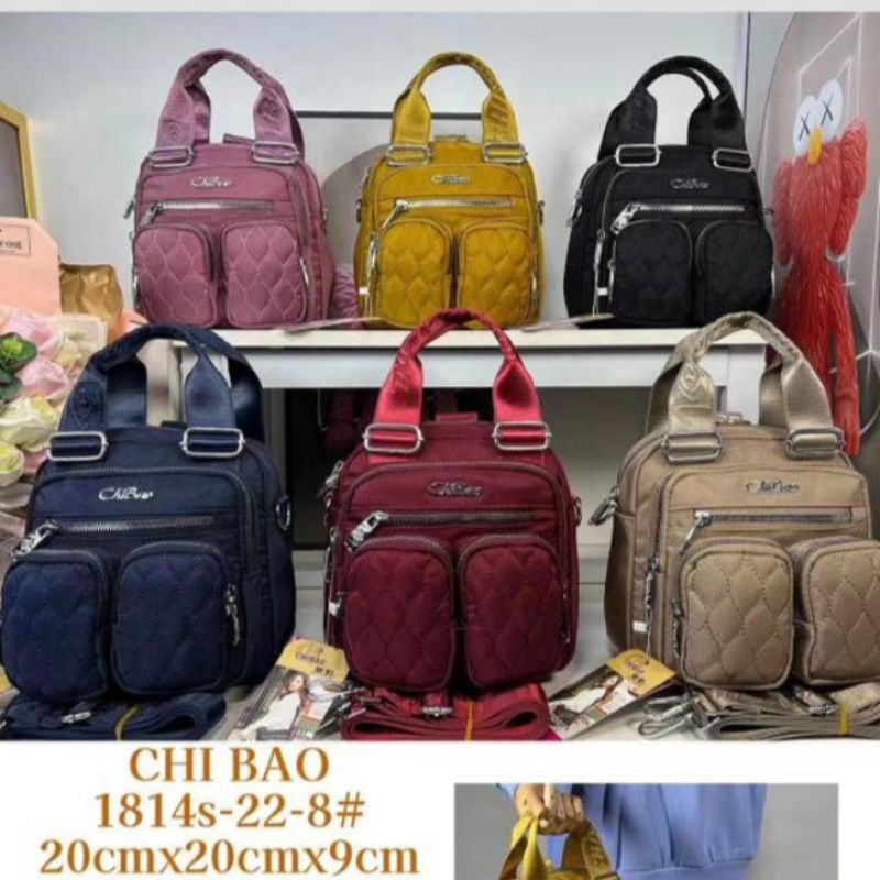 Tas chibao ory import bisa ransel/selempang/tenteng 1814s bahan kanvas