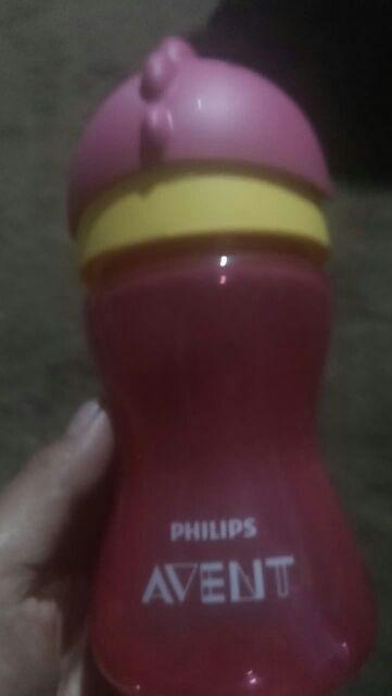 Philips Avent Straw Cup Bendy Bottle 300ml 10oz 12m+ Botol Minum Sedotan Boy Green / Pink Girl
