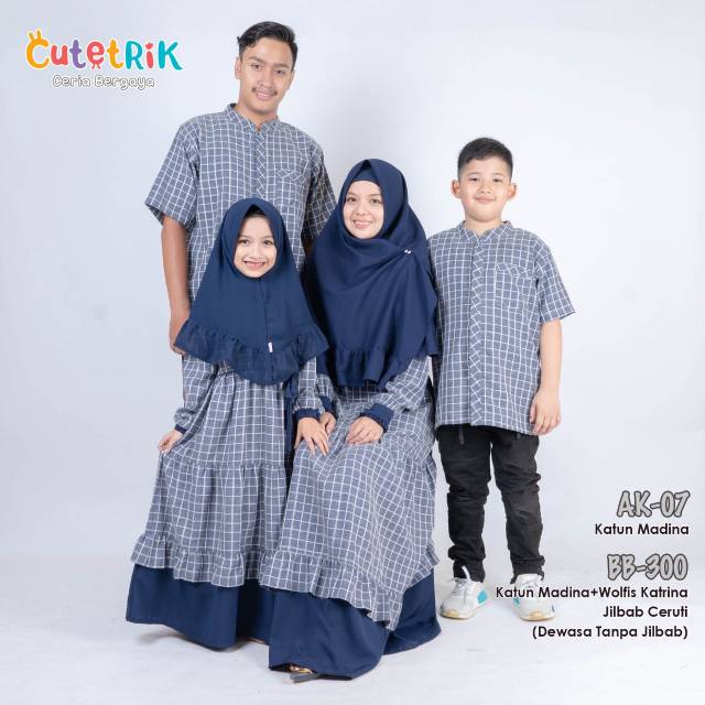 BB-300 Baju Muslim Sarimbit Gamis Couple Cutetrik