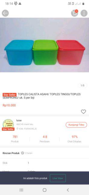 Calista Fresh / Okaya Uk. Besar