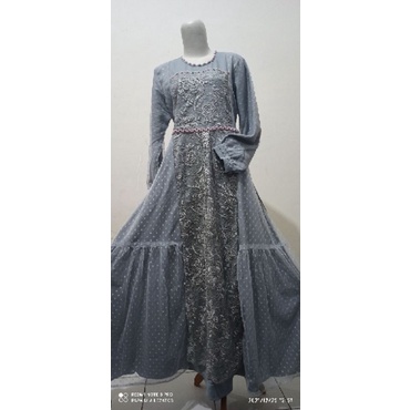 DRESS SEROJA DRESS BROKAT TILLE ORI EDELWEISS