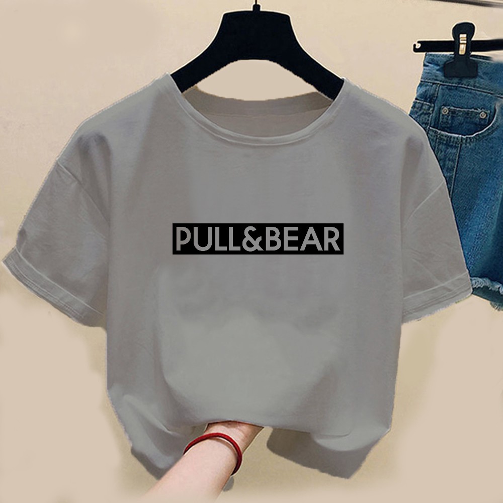 FLEURIR - KAOS PULL N BEAR WANITA DEWASA LENGAN PENDEK TUMBLR TEE UNISEX