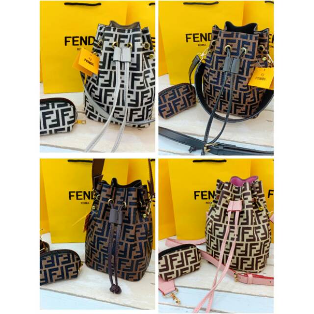 PROMO TAS WANITA FASHION FENDI BUCKET MINI