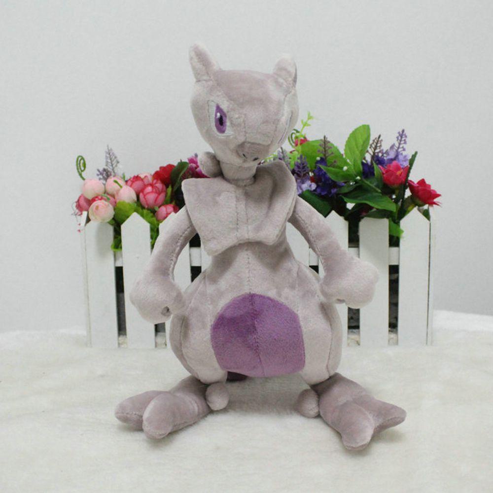 REBUY Rebuy Mewtwo Mainan Mewah 25cm Hadiah Ulang Tahun Pokeball Hadiah Untuk Mainan Go dex Mew Plush Dolls