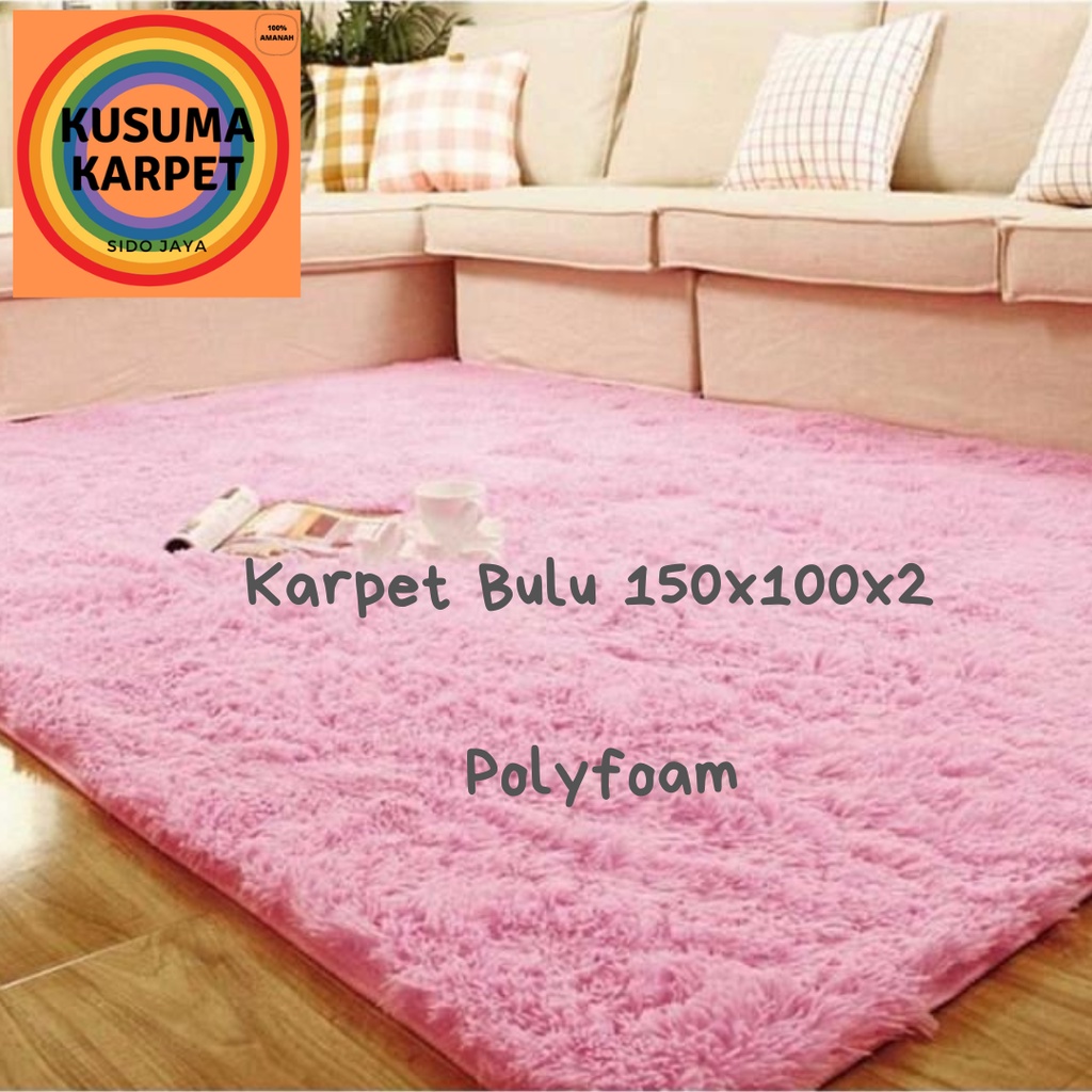 KARPET BULU POLYFOAM UKURAN 150X100X2 CM (COCOK UNTUK RUANG TAMU)