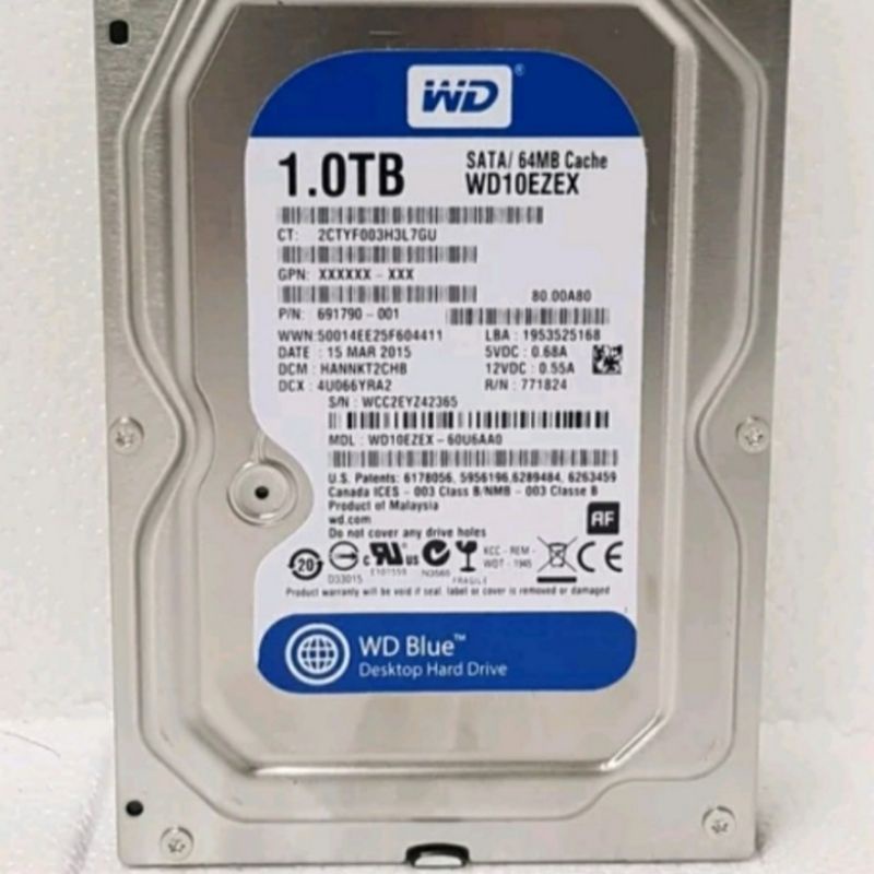 Hraddisk WD 1TB Internal PC