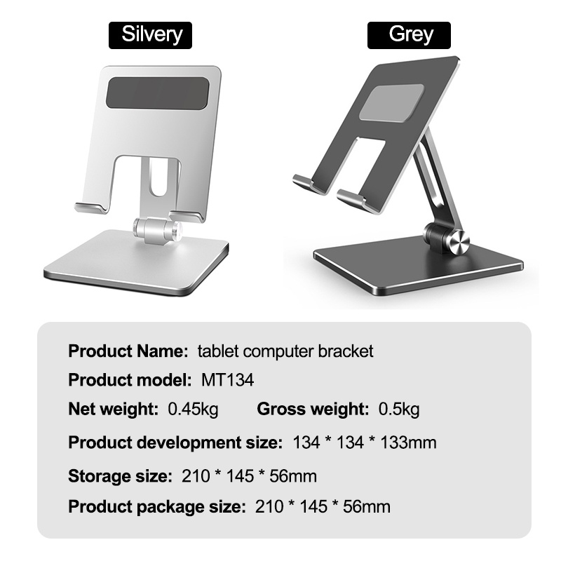 Stand Holder iPad Tablet Dudukan HP Dudukan Laptop Portable HP Model Lipat Bahan Aluminum Alloy