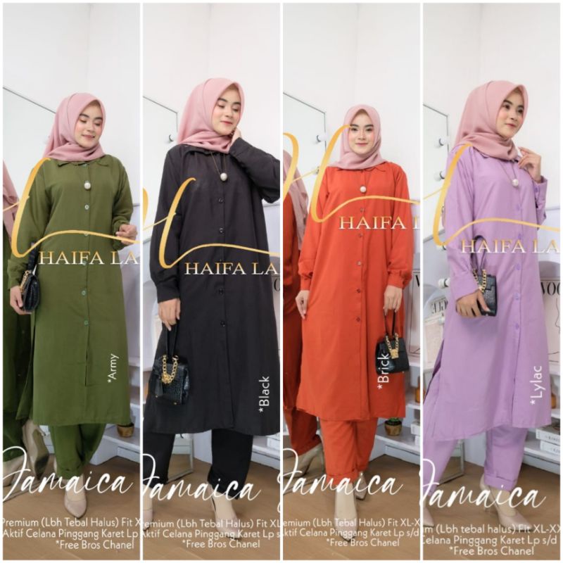 JAMAICA SET ORI BY HAIFA LABEL (100% REAL PICT)