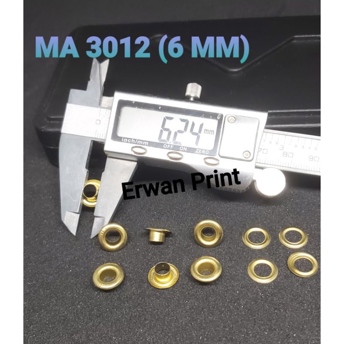 MATA AYAM 3012 + RING / MATA AYAM 6 MM GOLD (ISI 10 GROSS)