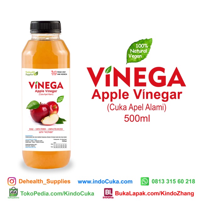 

Cuka apel Vinega 500